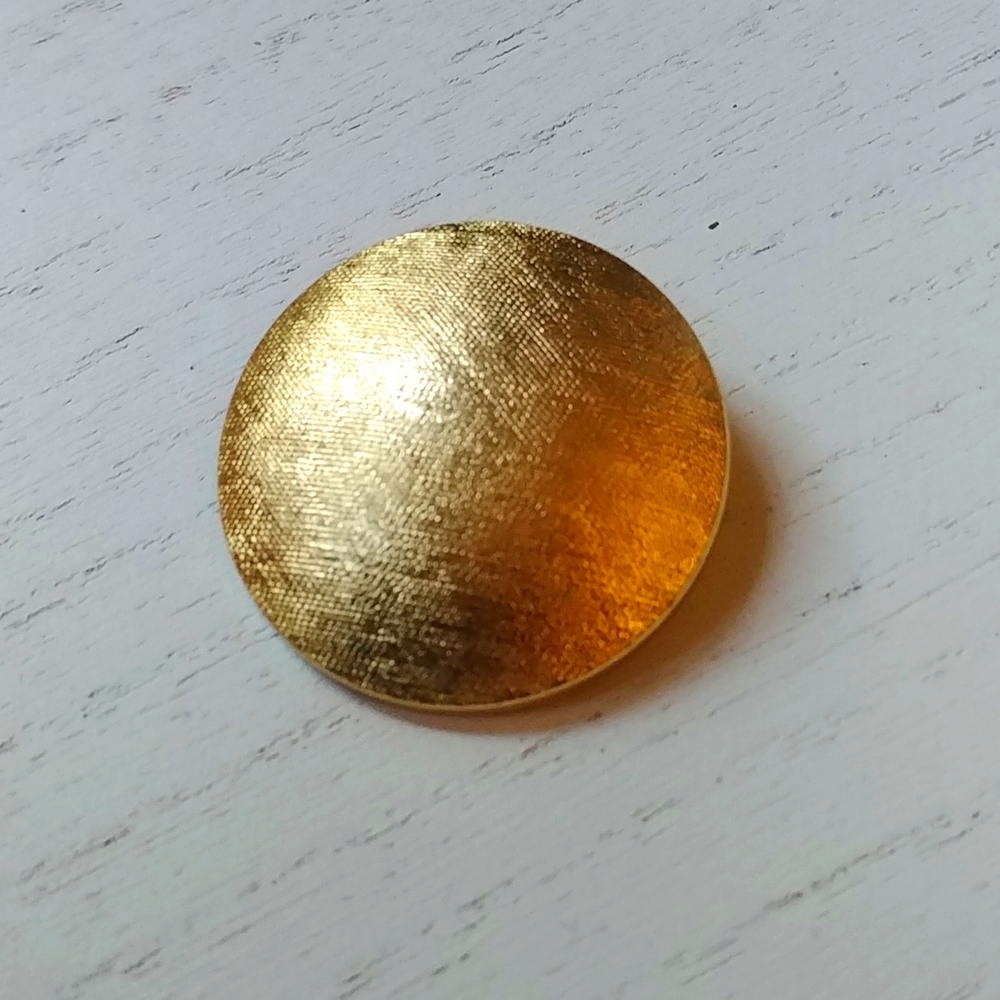 Vintage Scarf Clip Brushed Gold Metal